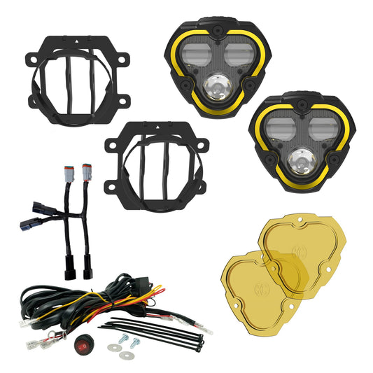 KC Flex Era 3 LED DM SAE Fog 2- Light Master Kit 13-24 Subaru Crosstrek Forester KC Hilites