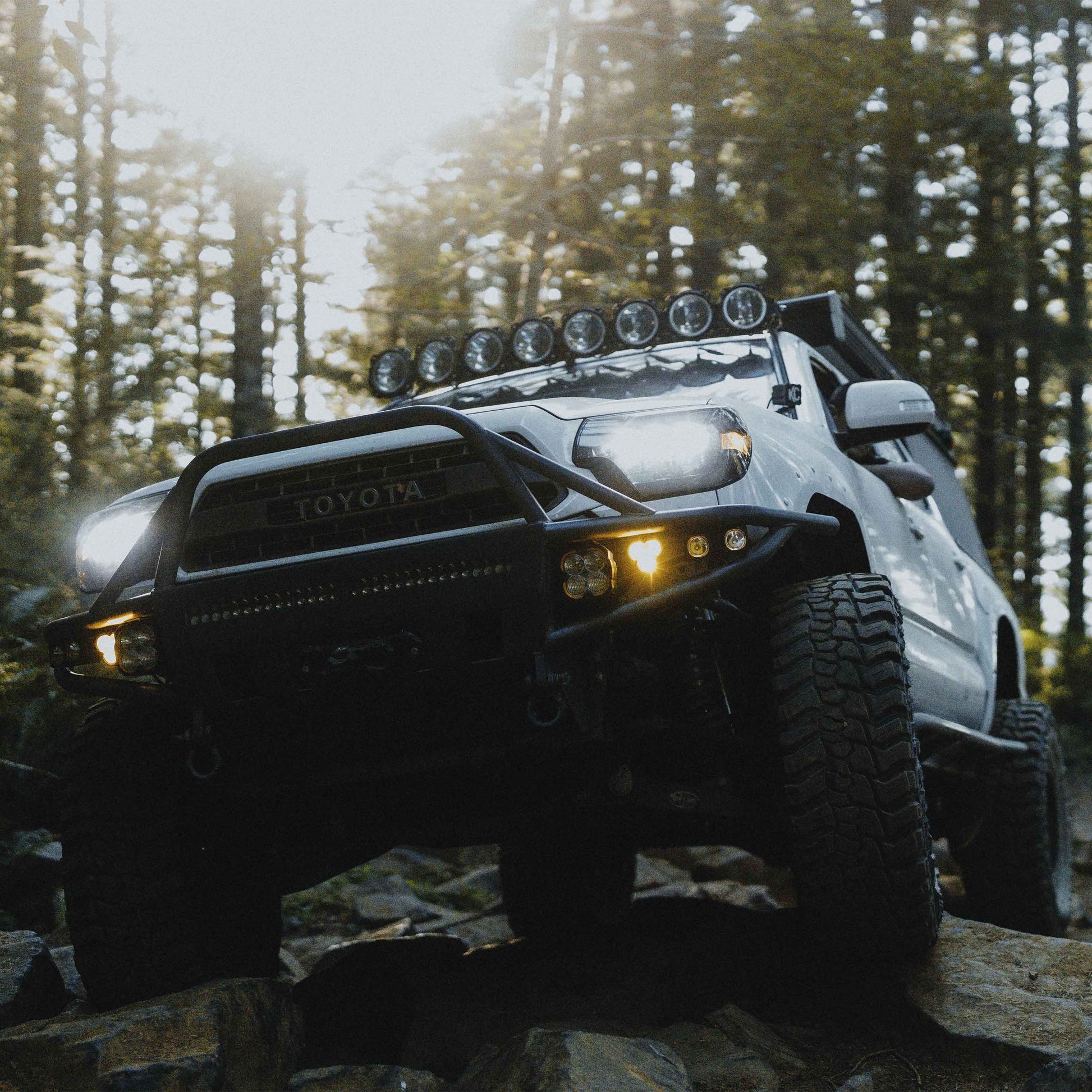 KC Flex Era 3 LED DM SAE Fog 2- Light Master Kit 12-24 Toyota Taco/4Runner/Tundra Aftermarket KC Hilites-21
