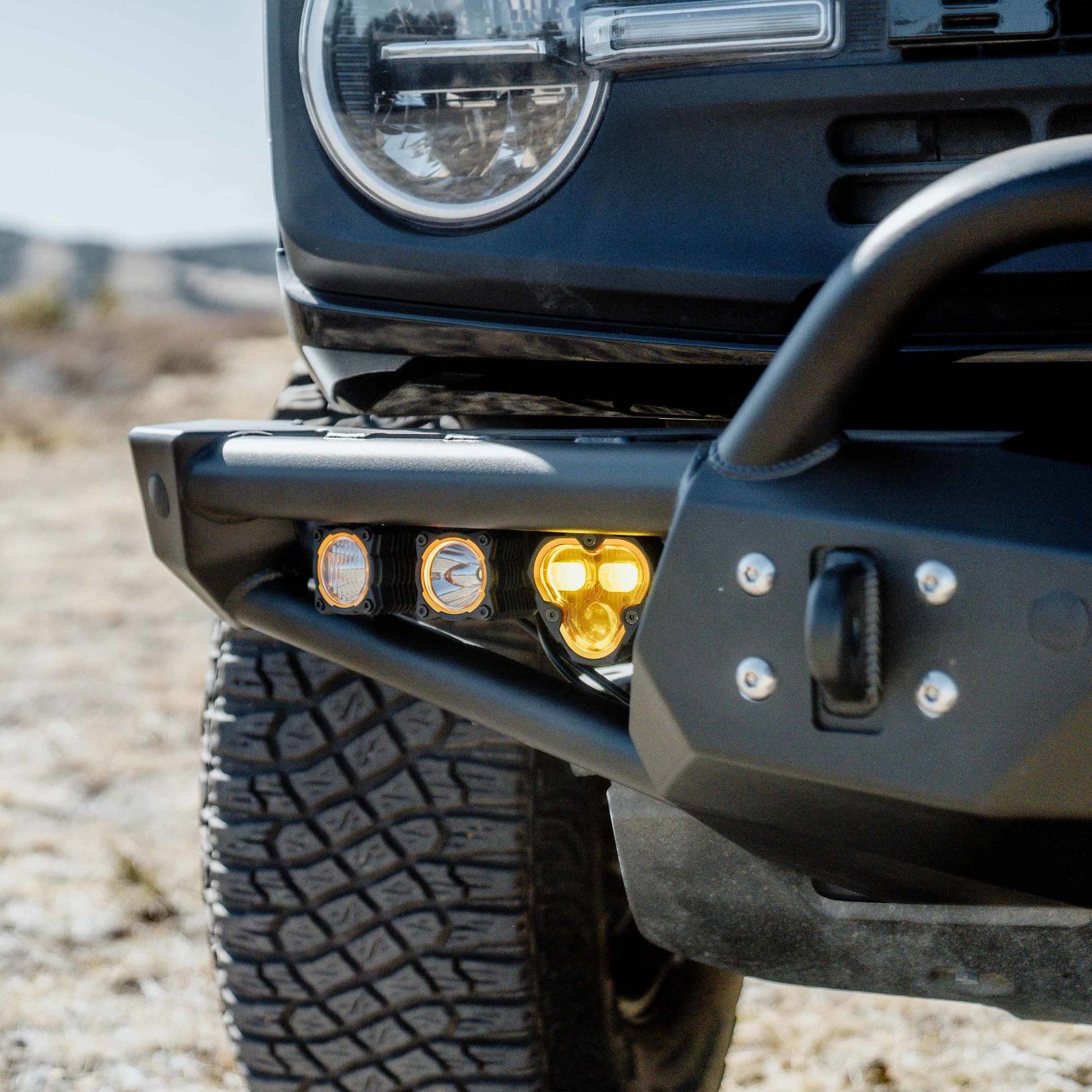 Hybrid Front Bumper LED Light Kit SAE System KC Hilites-3