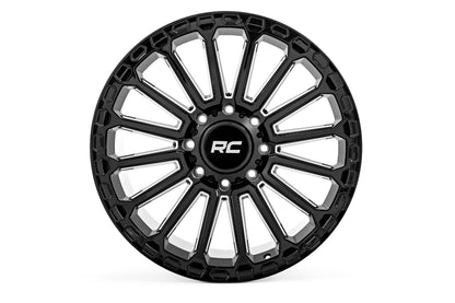97 Series Wheel One-Piece Gloss Black 17x9 6x135 -12mm Rough Country-2