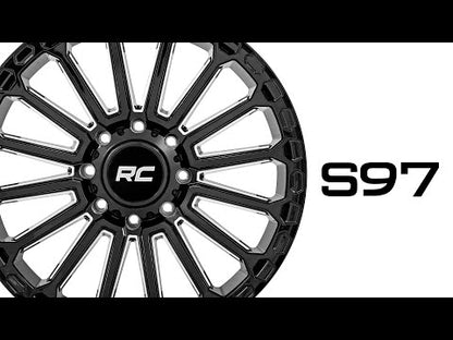 97 Series Wheel One-Piece Gloss Black 22x10 8x170 -19mm Rough Country-1