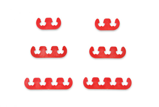 Wire Separator Kit Red 7 mm / 8 mm Plastic Fits 7 or 8mm Spark Plug Wires Mr Gasket