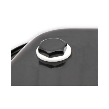 Transmission Oil Pan Black Steel Fits Chrysler Torqueflite TF-727. Stock Depth and Capacity Finned Design Mr Gasket-2