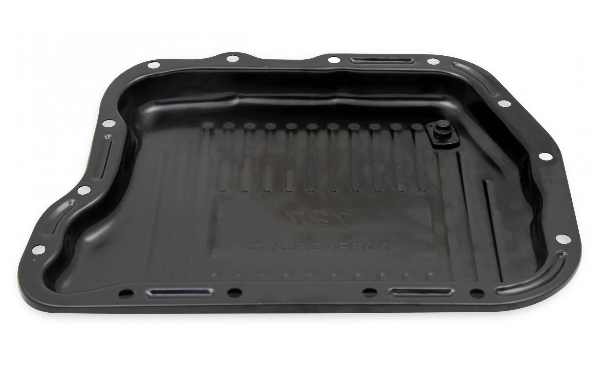 Transmission Oil Pan Black Steel Fits Chrysler Torqueflite TF-727. Stock Depth and Capacity Finned Design Mr Gasket-5