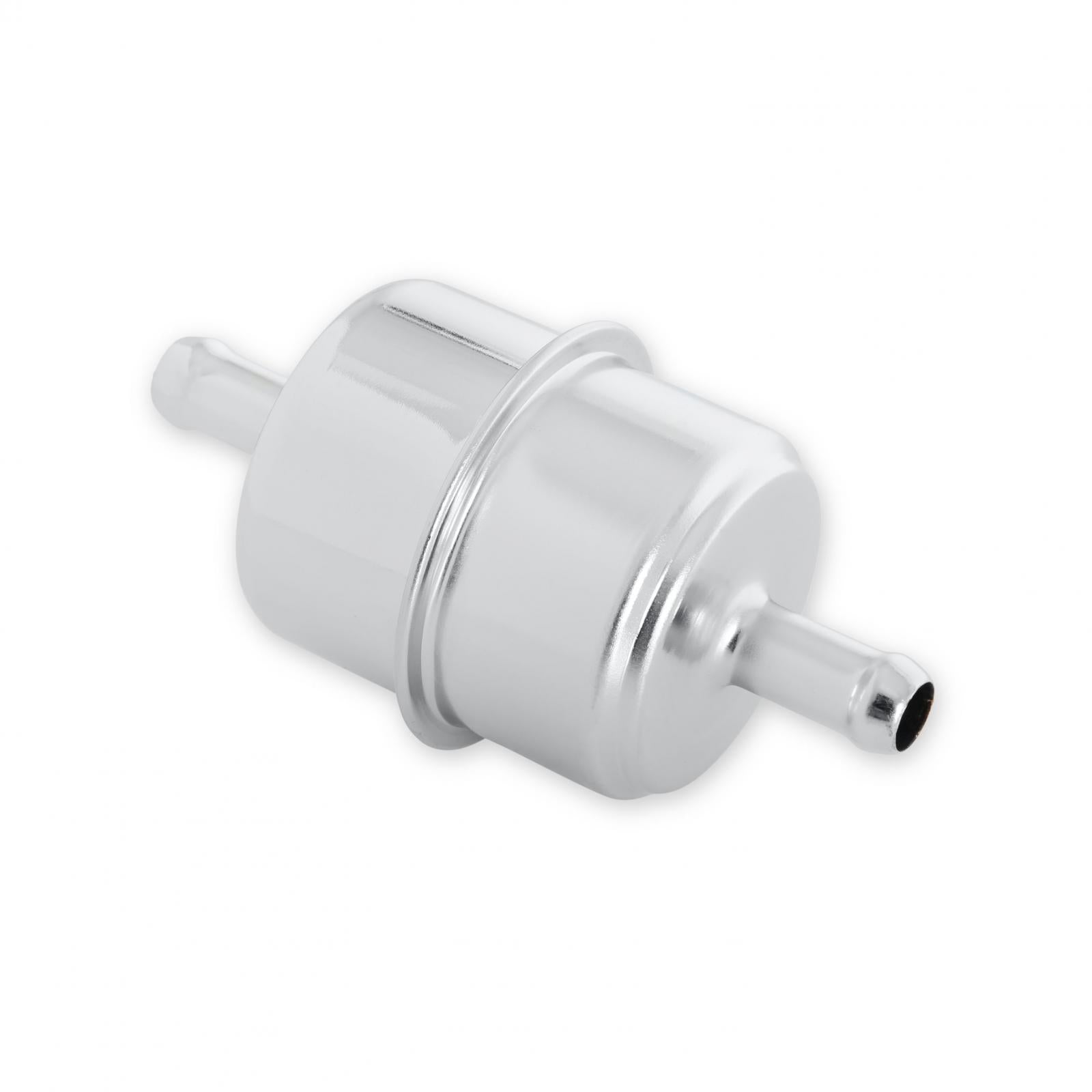 Chrome Fuel Filter For Carbureted Applications 40 Micron Mr Gasket-1