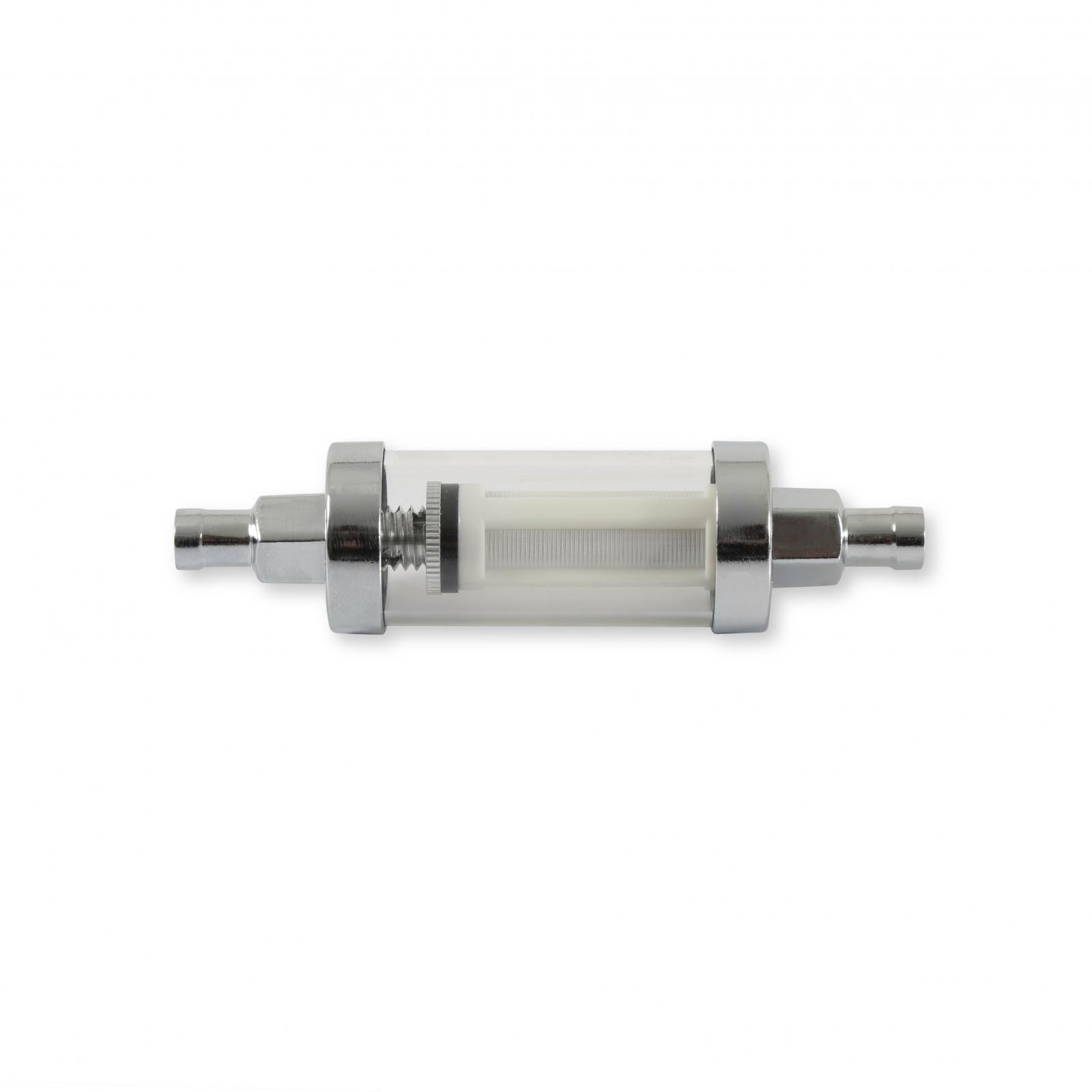 Clearview Inline Fuel Filter 5/16 Inch Fits Carbureted Applications Up to 10 PSI Mr Gasket