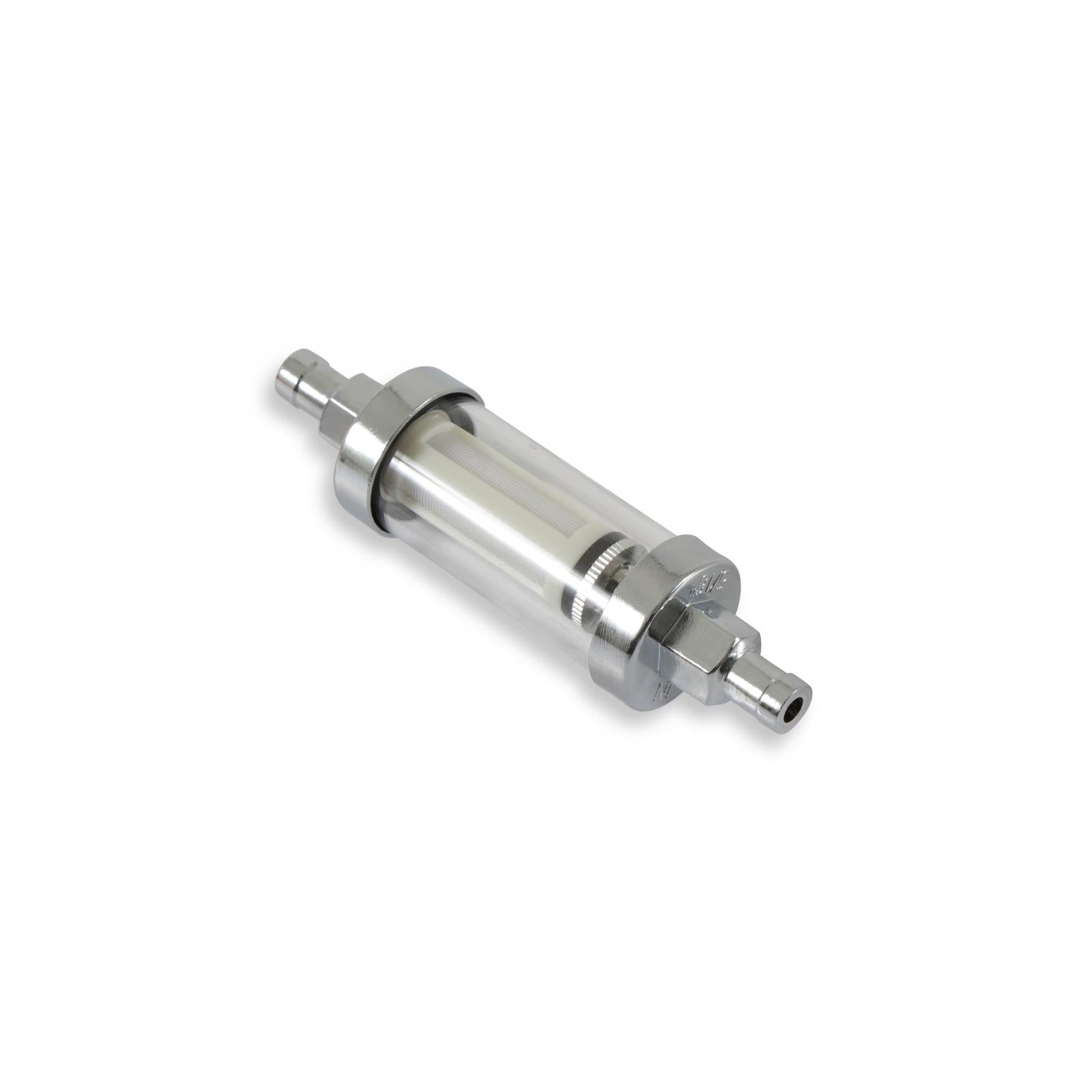 Clearview Inline Fuel Filter 5/16 Inch Fits Carbureted Applications Up to 10 PSI Mr Gasket-1