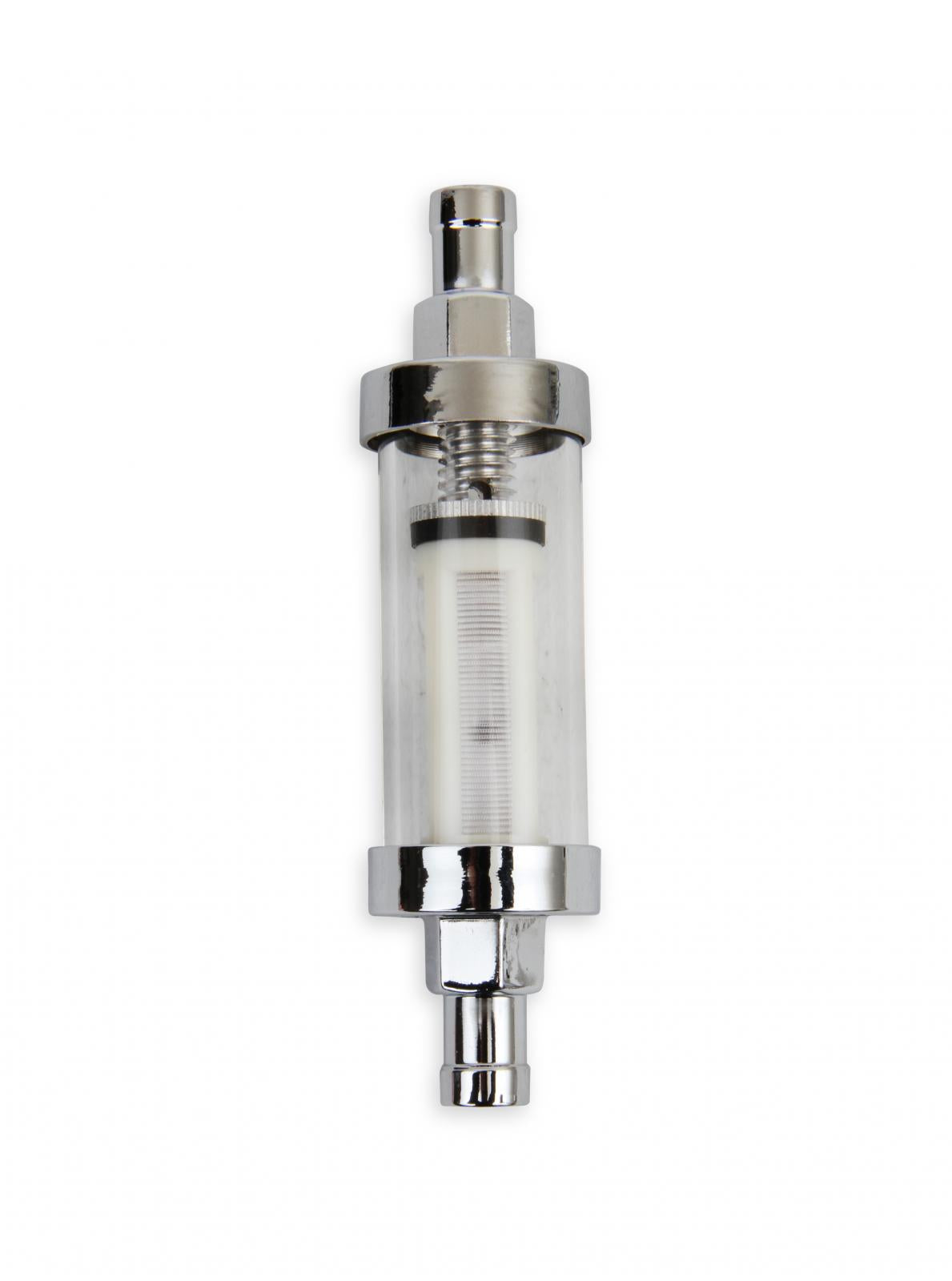 Clearview Inline Fuel Filter 3/8 Inch Fits Carbureted Applications Up to 10 PSI Mr Gasket