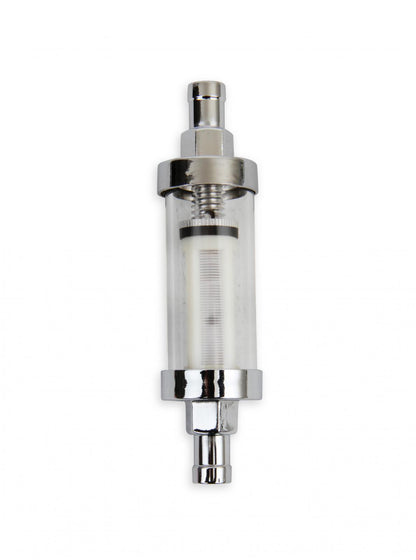 Clearview Inline Fuel Filter 3/8 Inch Fits Carbureted Applications Up to 10 PSI Mr Gasket