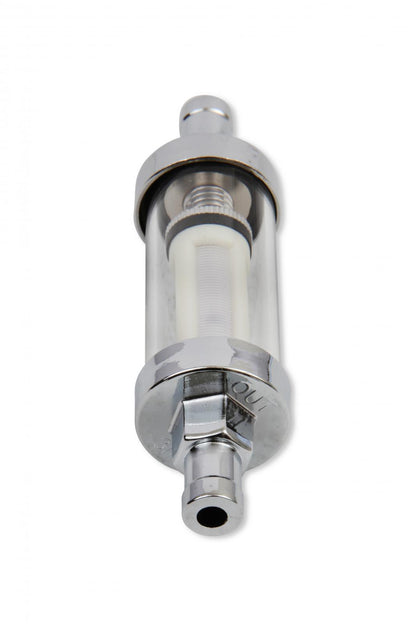 Clearview Inline Fuel Filter 3/8 Inch Fits Carbureted Applications Up to 10 PSI Mr Gasket-1