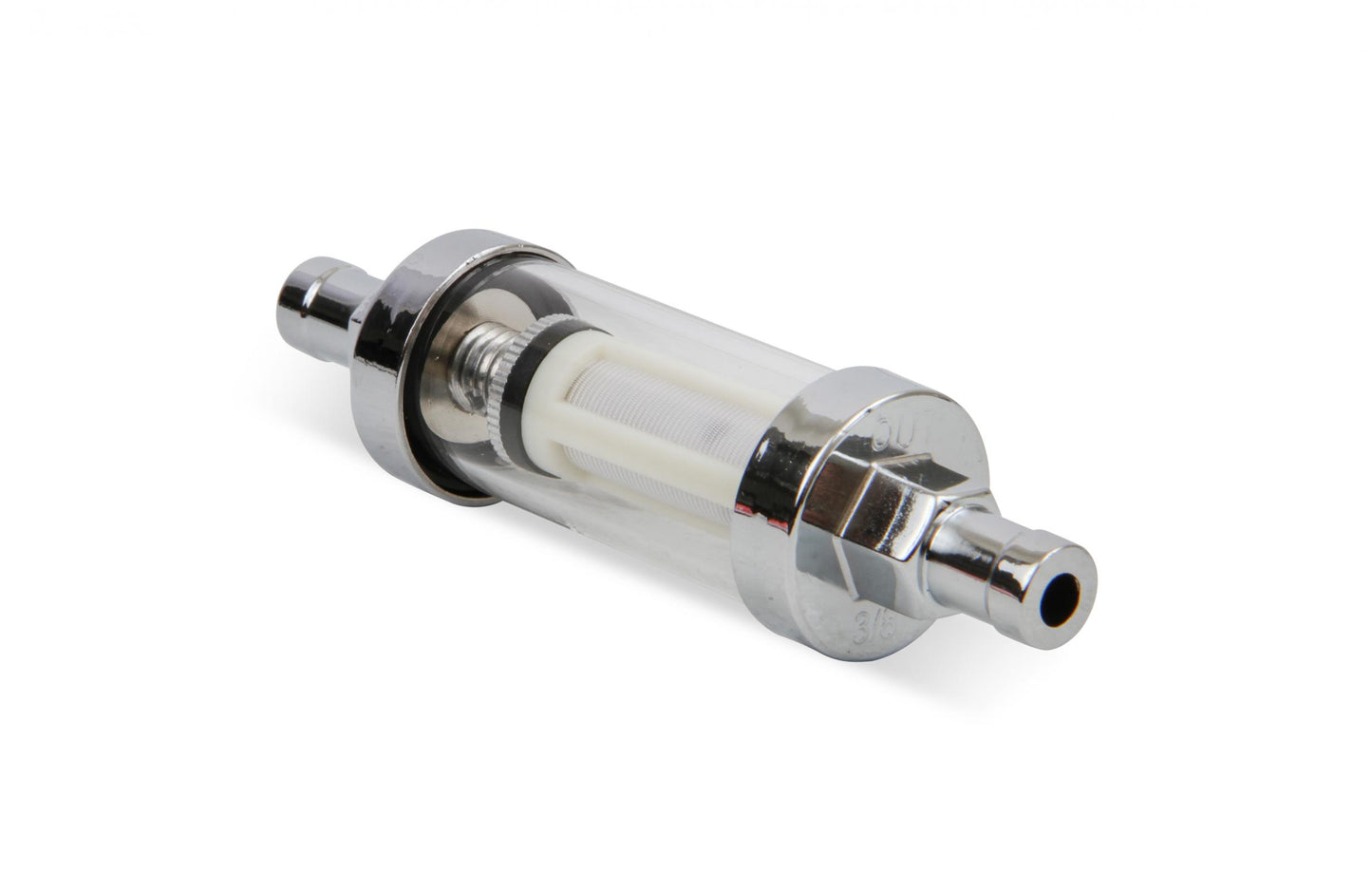 Clearview Inline Fuel Filter 3/8 Inch Fits Carbureted Applications Up to 10 PSI Mr Gasket-3