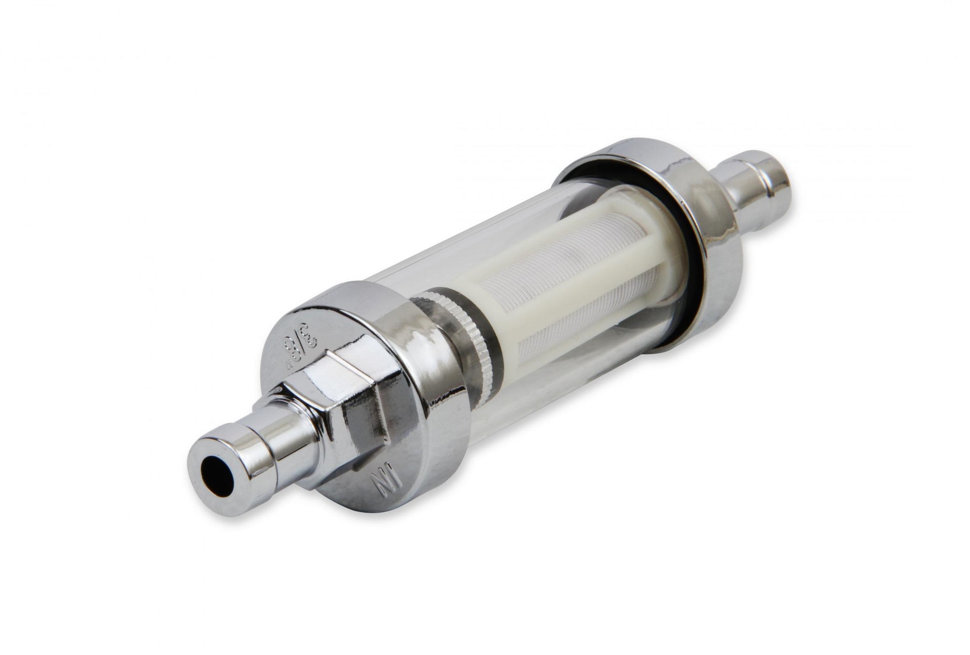 Clearview Inline Fuel Filter 3/8 Inch Fits Carbureted Applications Up to 10 PSI Mr Gasket-4