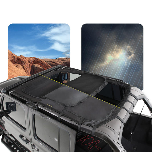 Cloak Extended Mesh Top 2018-2020 Jeep Wrangler 4 Door Only Smittybilt