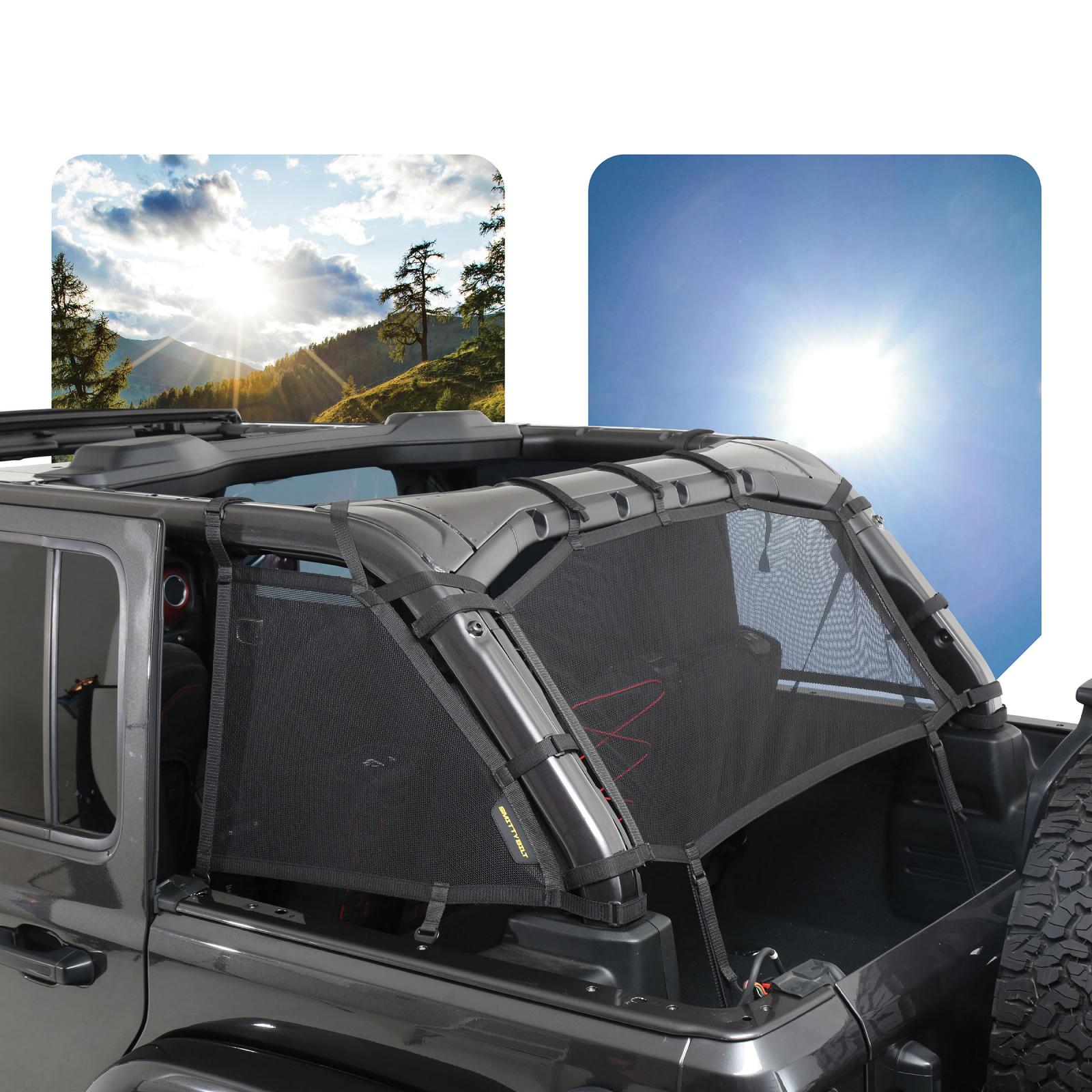 Cloak Extended Mesh Top Sides/Rear 2018-2020 Jeep Wrangler 4 Doors JL/JK/JT Smittybilt