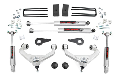 3.5 Inch Lift Kit w/ Overloads Silverado/Sierra 2500HD/3500HD (11-19) Rough Country