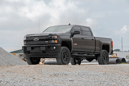3.5 Inch Lift Kit w/ Overloads Red Silverado/Sierra 2500HD/3500HD (11-19) Rough Country-1