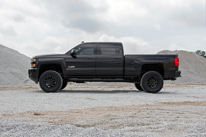 3.5 Inch Lift Kit w/ Overloads Red Silverado/Sierra 2500HD/3500HD (11-19) Rough Country-4