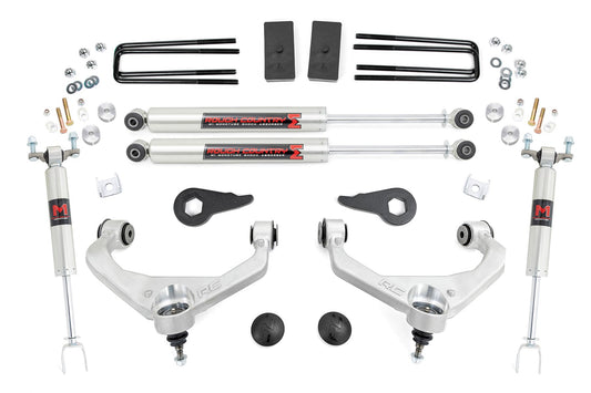 3.5 Inch Lift Kit M1 w/ Overloads Silverado/Sierra 2500HD/3500HD (11-19) Rough Country
