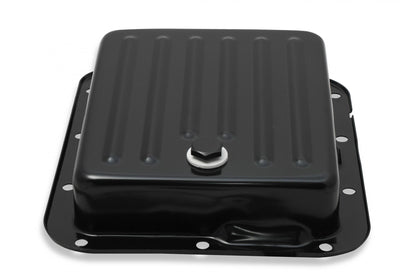 Transmission Oil Pan Black Steel Fits Ford C4 case-filled. Stock Depth and Capacity Finned Design Mr Gasket-6