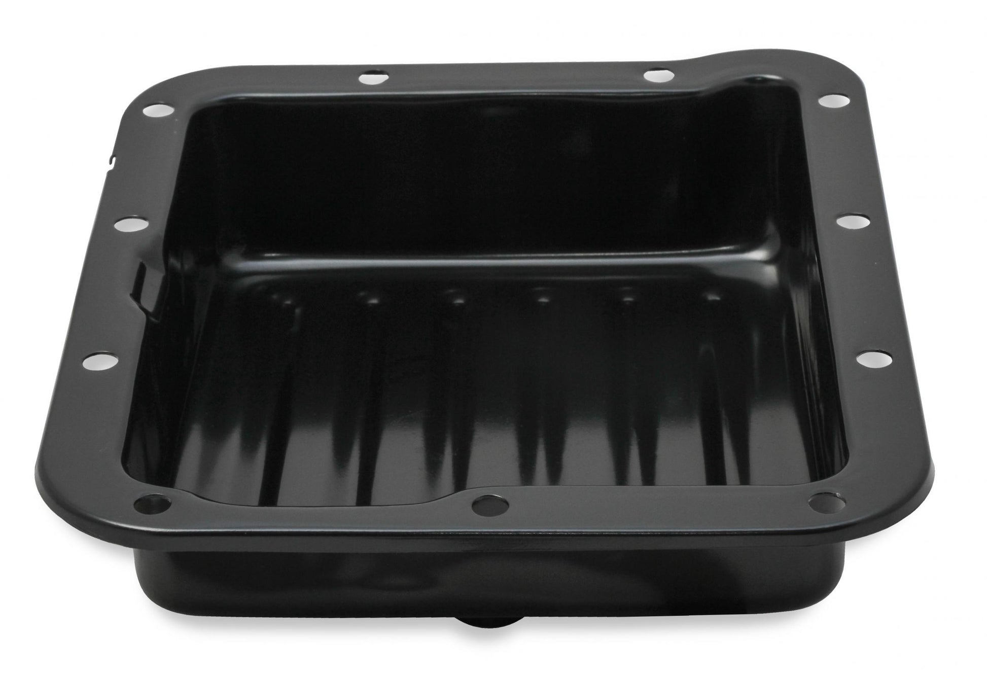 Transmission Oil Pan Black Steel Fits Ford C4 case-filled. Stock Depth and Capacity Finned Design Mr Gasket-7