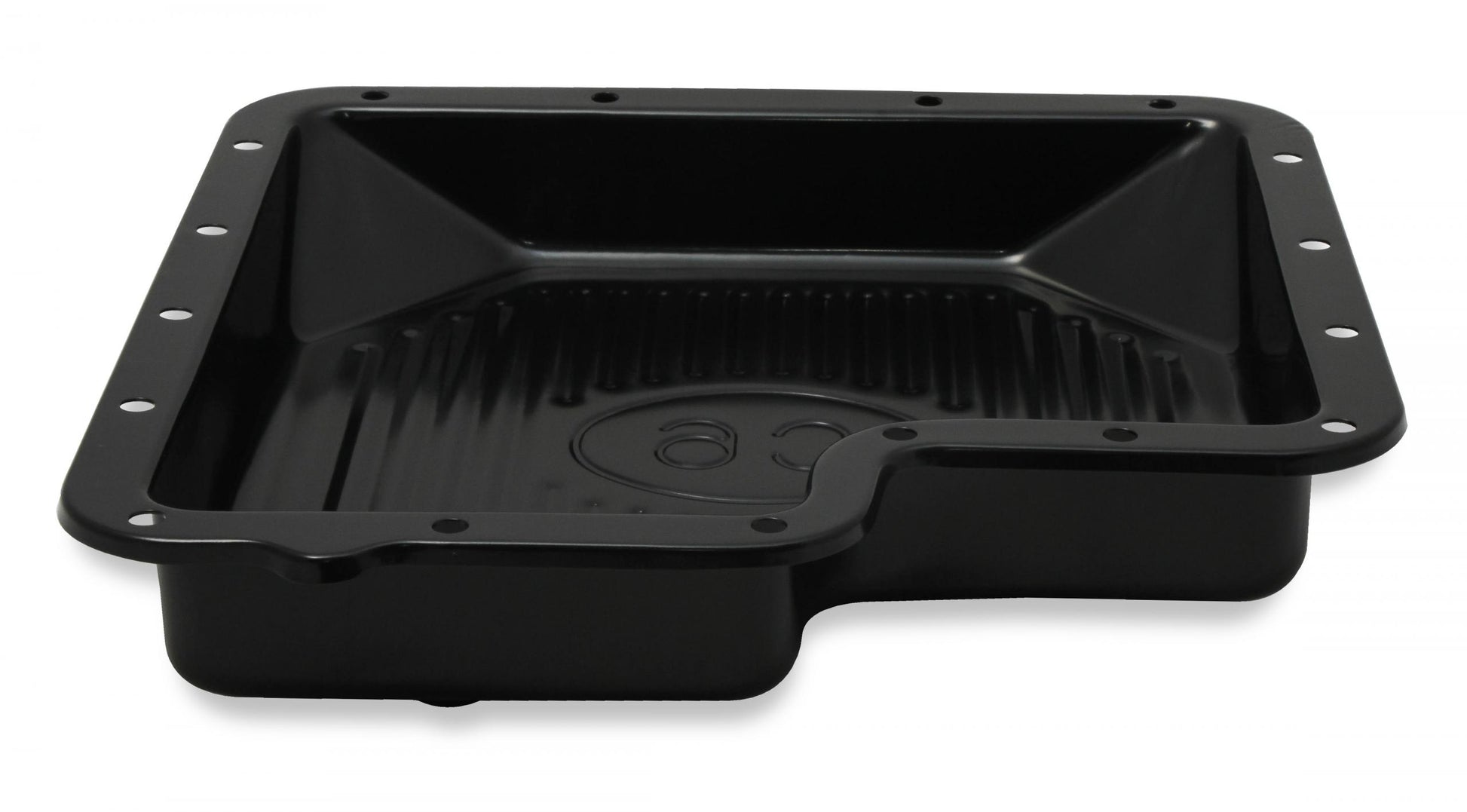 Transmission Oil Pan Black Steel Fits Ford C6 Stock Depth and Capacity Finned Design Mr Gasket-5