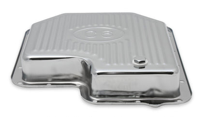 Transmission Oil Pan Chrome Fits Ford C6 Stock Depth and Capacity Finned Design Mr Gasket-5