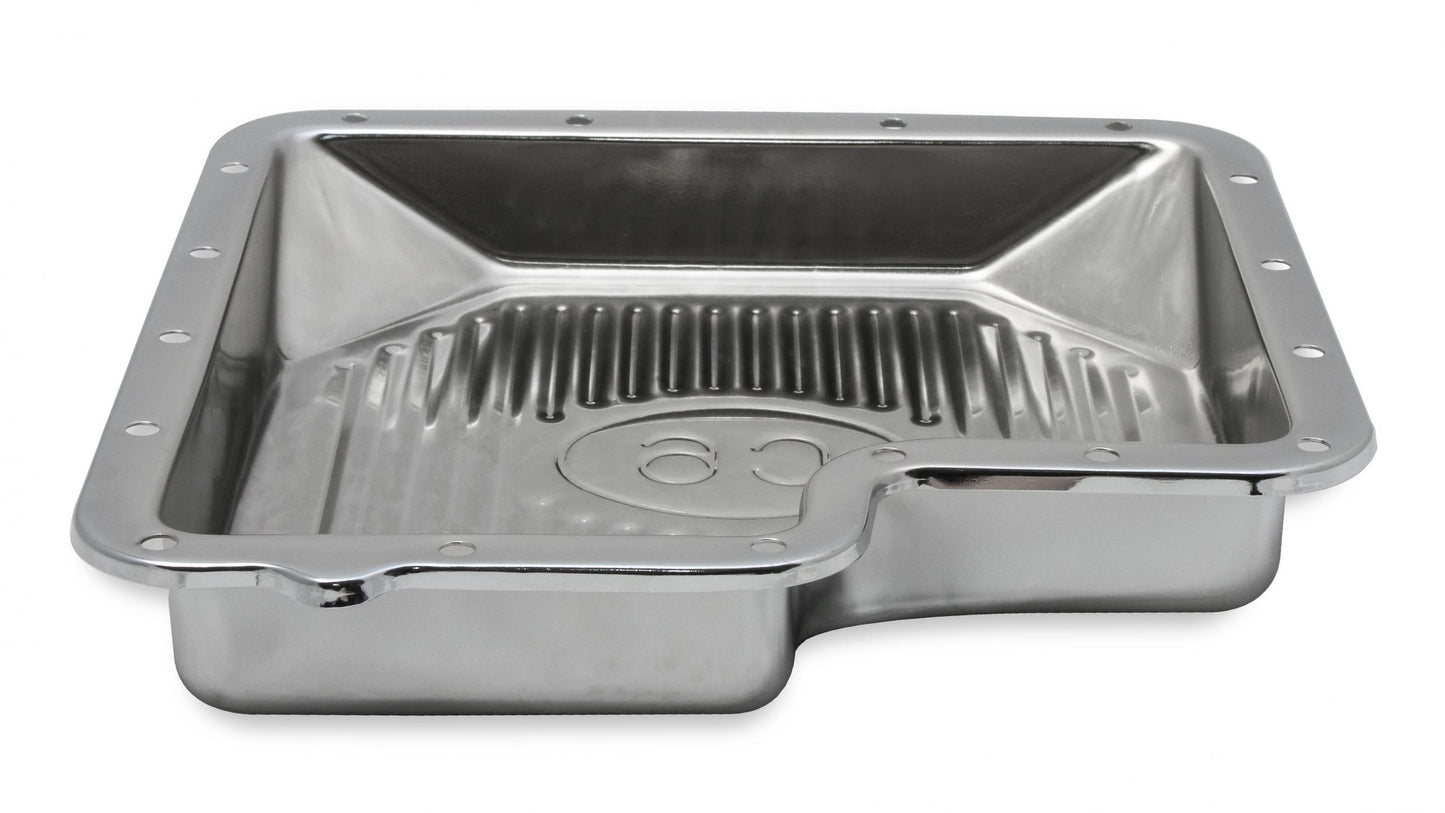 Transmission Oil Pan Chrome Fits Ford C6 Stock Depth and Capacity Finned Design Mr Gasket-6