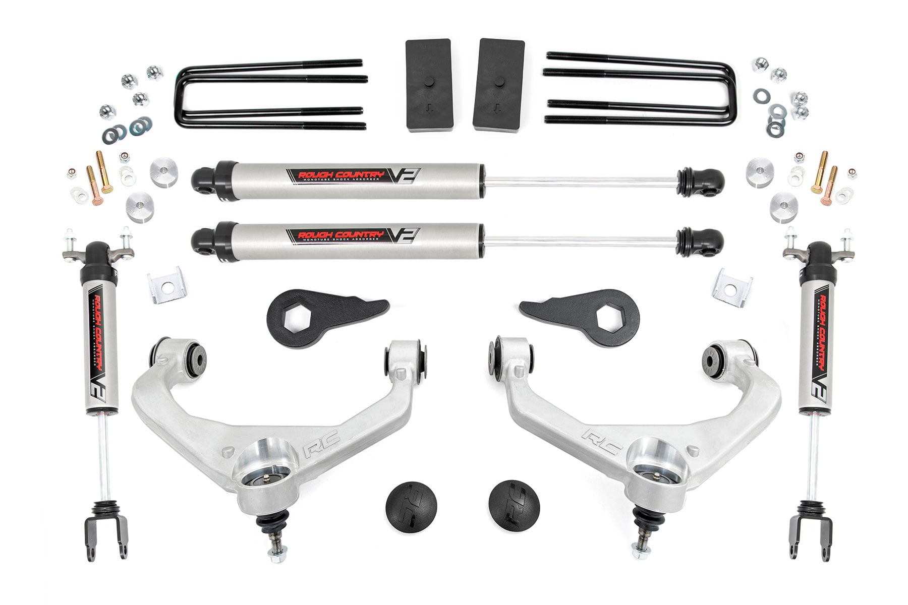 3.5 Inch Lift Kit V2 w/ Overloads Silverado/Sierra 2500HD/3500HD (11-19) Rough Country