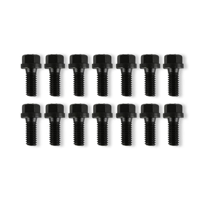 Header Bolts 5/16-18 x 3/4 Inch Hex Head Black Oxide Fits Small Block Chrysler 318/340/360 & Hooker Headers with adapter Plates Mr Gasket