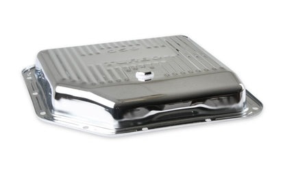 Transmission Oil Pan Chrome Fits GM TH350 Stock Depth and Capacity Finned Design Mr Gasket-4