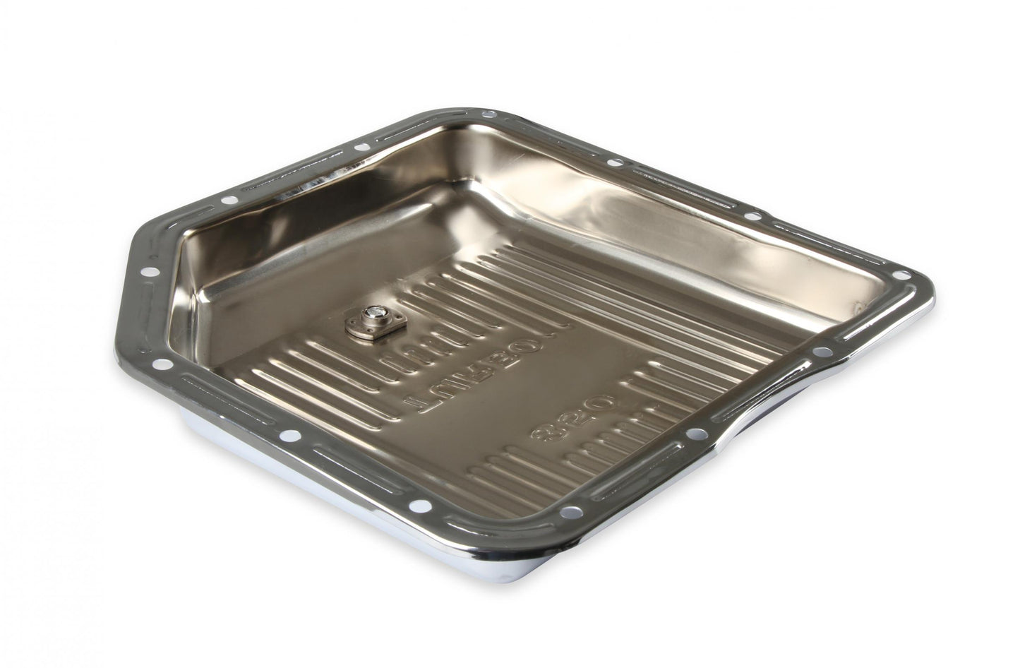 Transmission Oil Pan Chrome Fits GM TH350 Stock Depth and Capacity Finned Design Mr Gasket-6