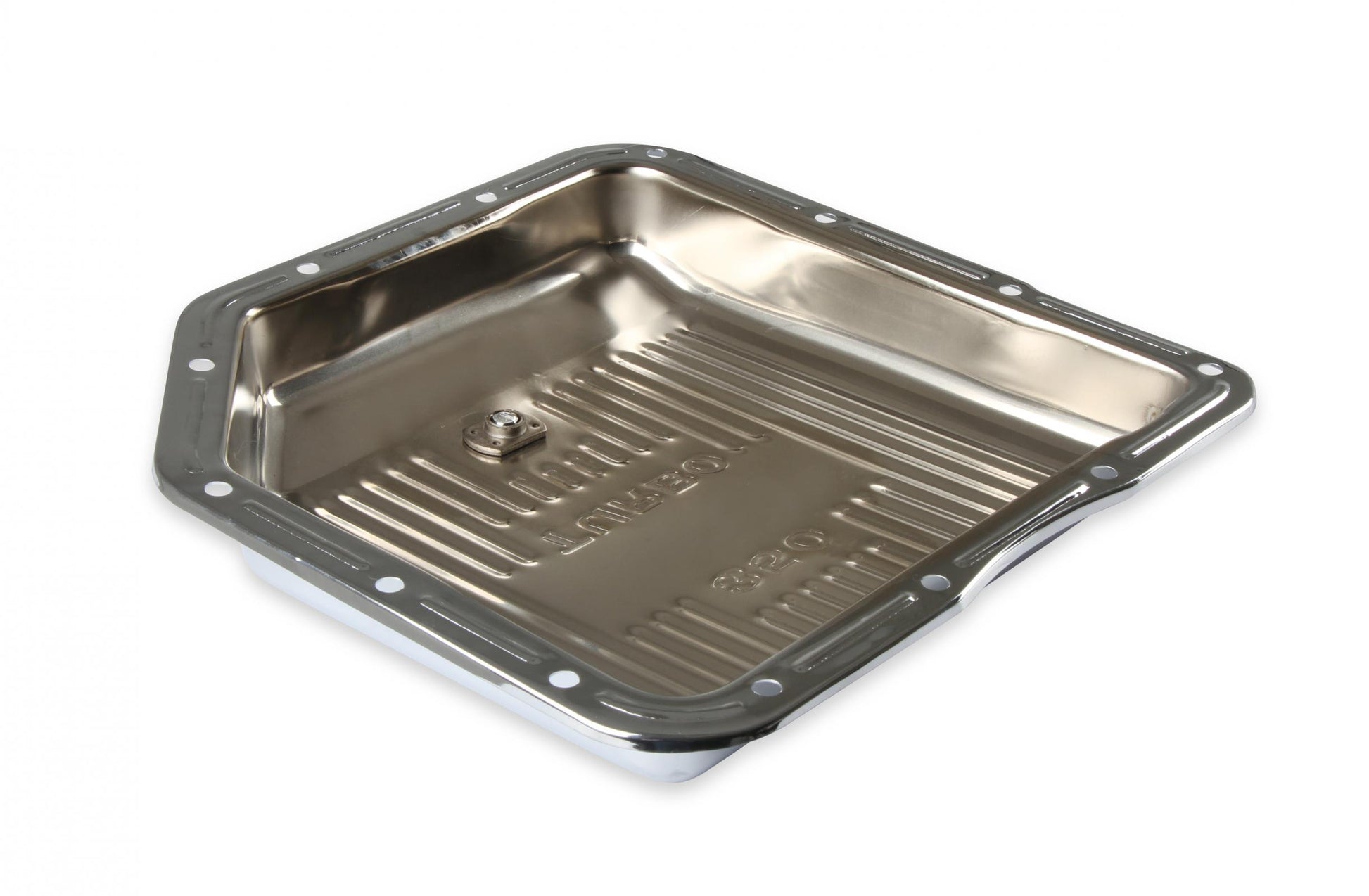 Transmission Oil Pan Chrome Fits GM TH350 Stock Depth and Capacity Finned Design Mr Gasket-6