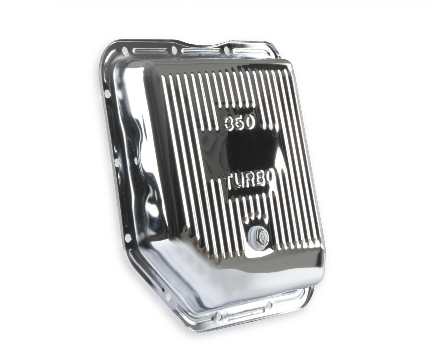 Transmission Oil Pan Chrome Fits GM TH350 Stock Depth and Capacity Finned Design Mr Gasket-7