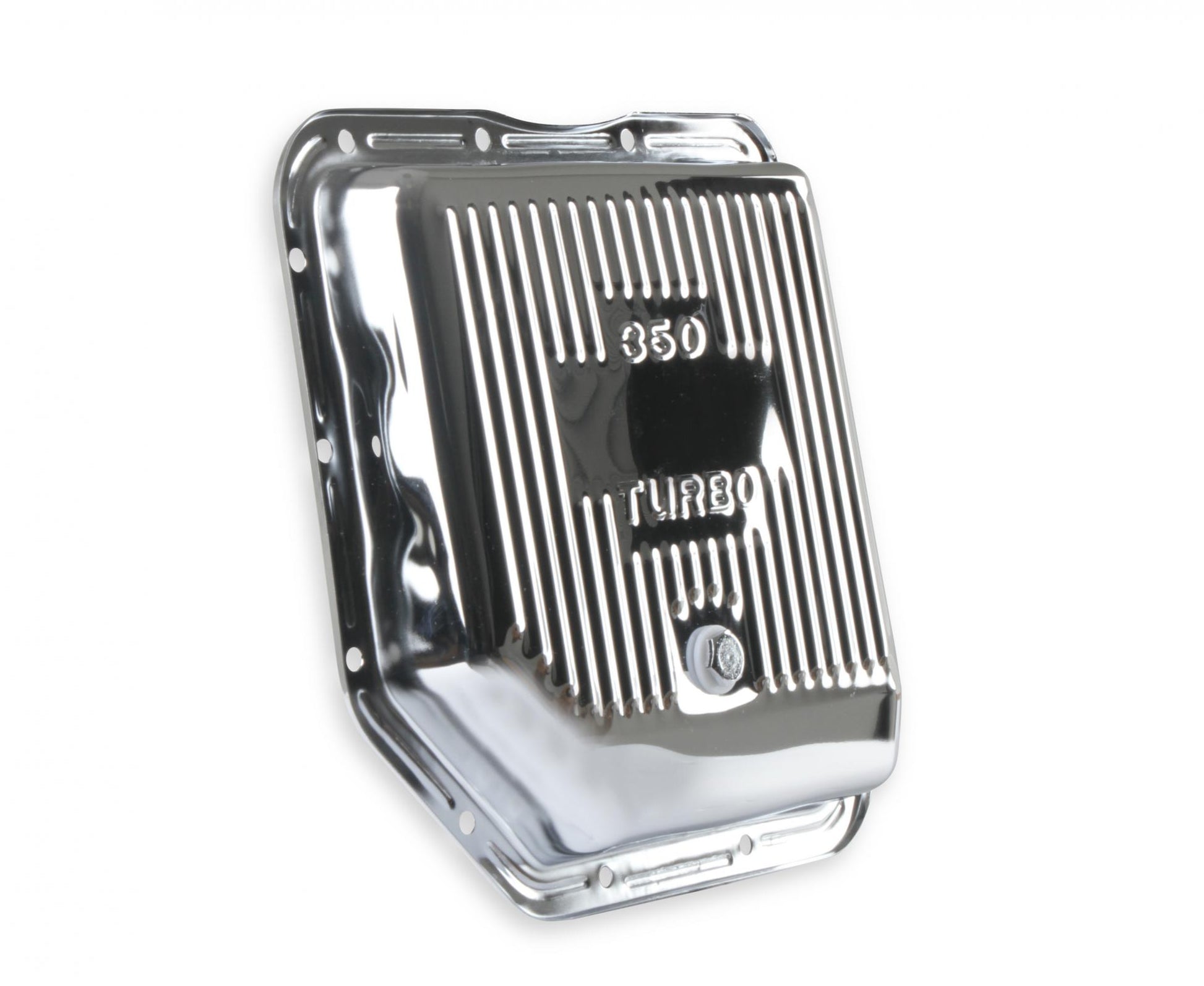Transmission Oil Pan Chrome Fits GM TH350 Stock Depth and Capacity Finned Design Mr Gasket-7