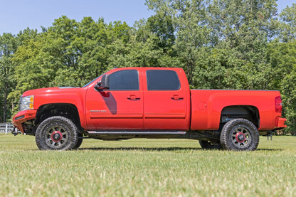 3.5 Inch Lift Kit Knuckle w/ Overloads Red Silverado/Sierra 2500HD/3500HD (11-19) Rough Country-4