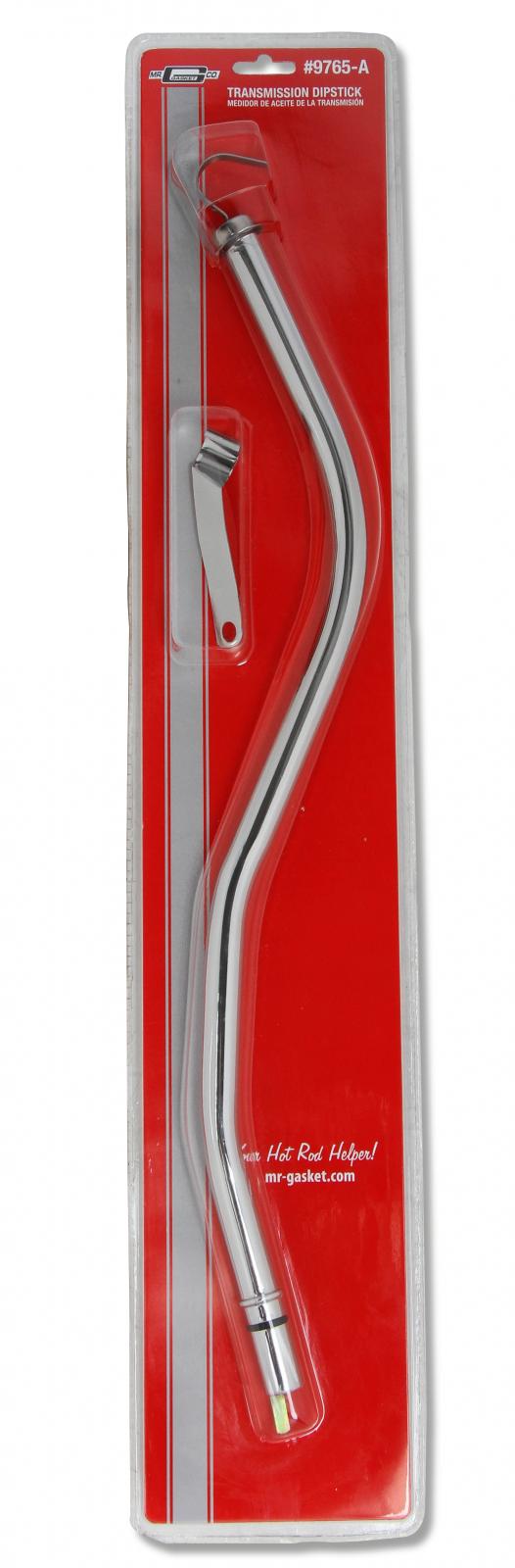 Transmission Dipstick & Tube Chrome Fits GM TH400 Mr Gasket-5