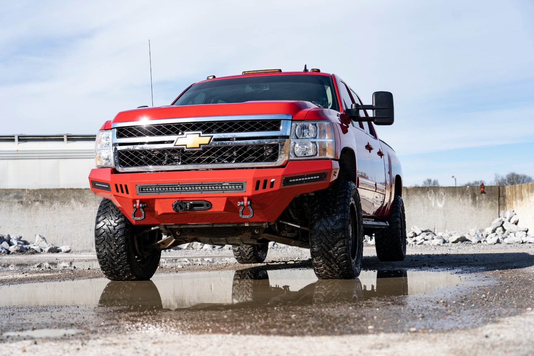 3.5 Inch Lift Kit Knuckle Vertex w/ Overloads Silverado/Sierra 2500HD/3500HD (11-19) Rough Country-2