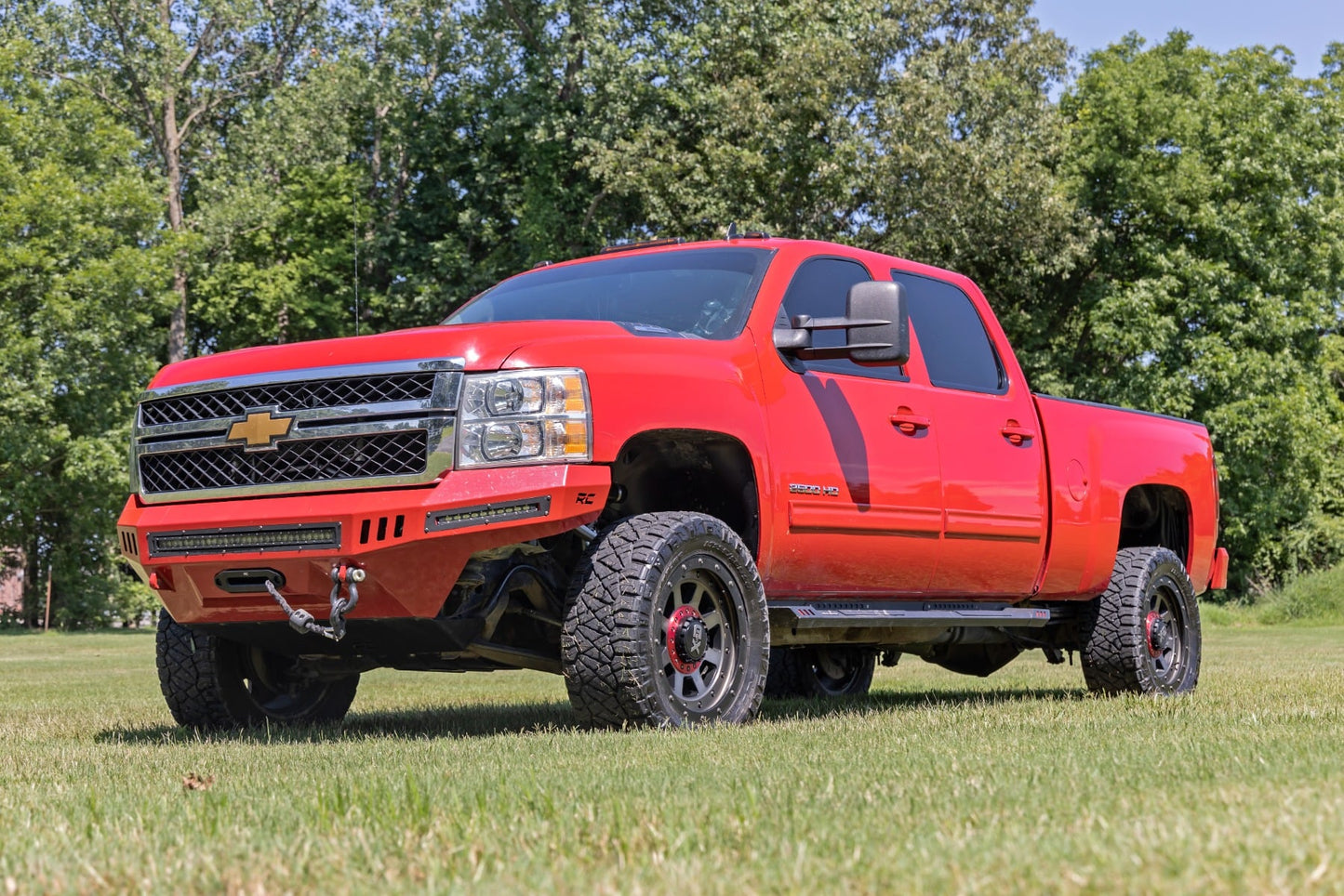 3.5 Inch Lift Kit Knuckle Vertex w/ Overloads Silverado/Sierra 2500HD/3500HD (11-19) Rough Country-3