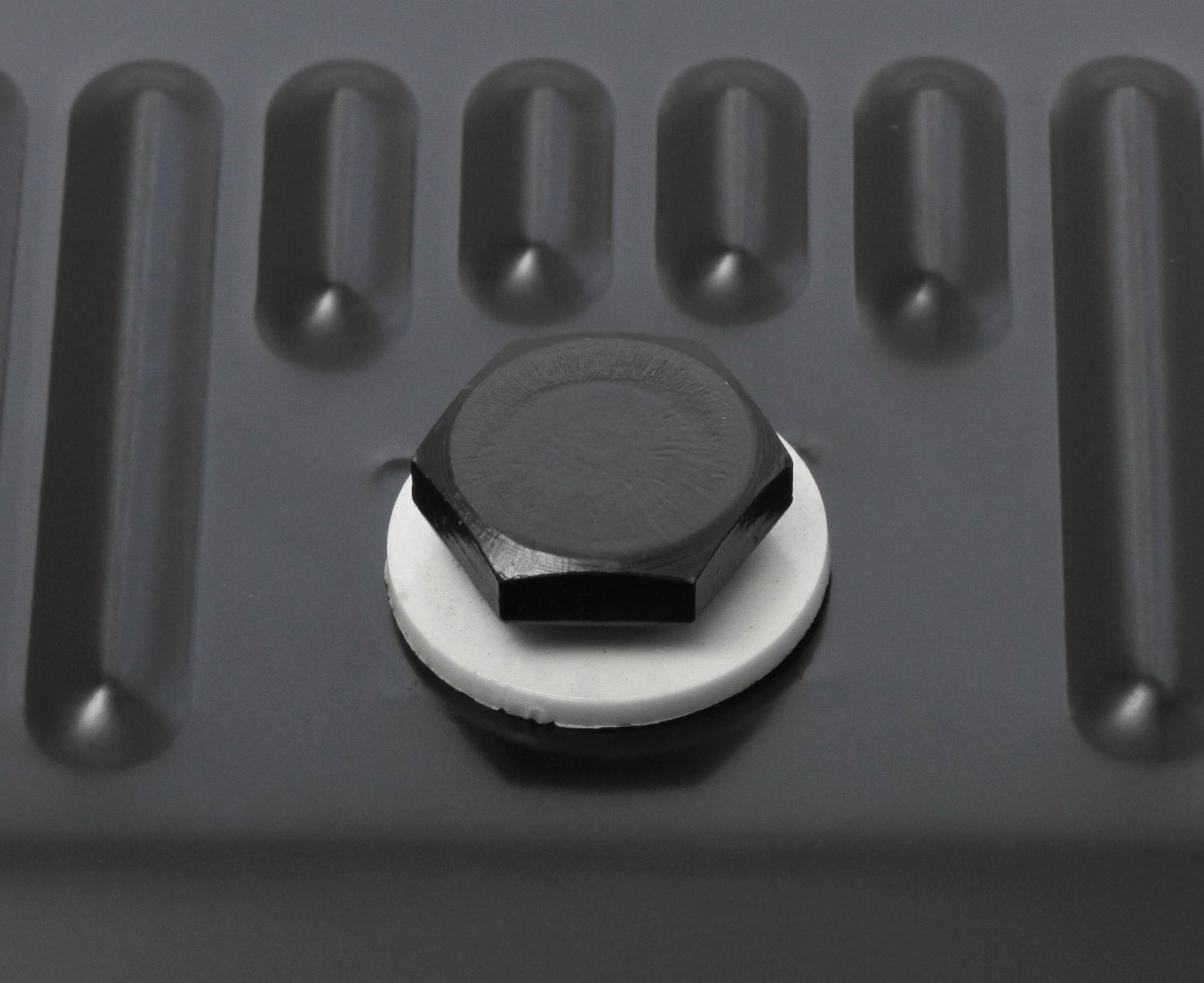 Transmission Oil Pan Black Steel Fits GM TH350 Stock Depth and Capacity Finned Design Mr Gasket-3