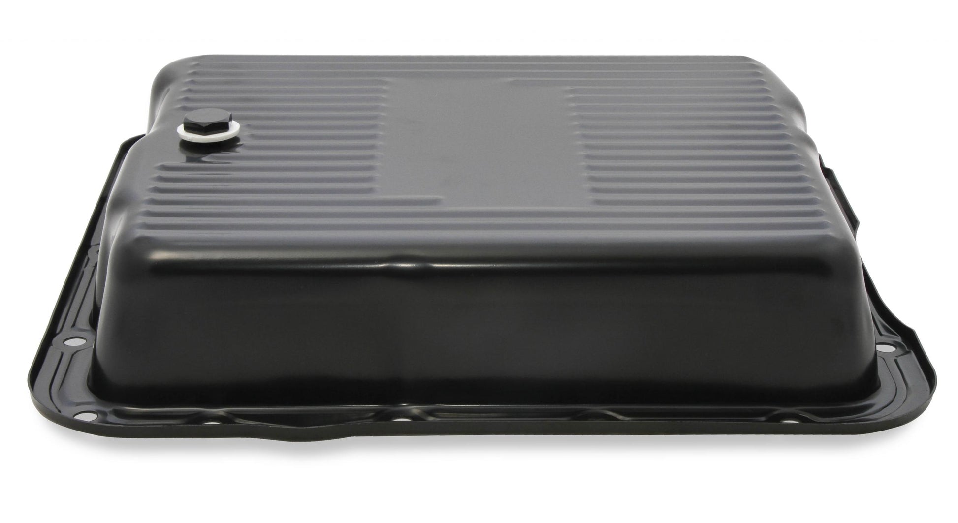 Transmission Oil Pan Black Steel Fits GM TH700R4/4L60/4L60E Stock Depth and Capacity Finned Design Mr Gasket-5