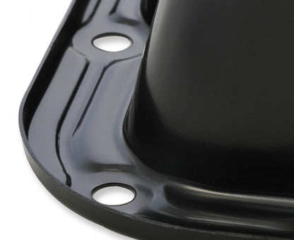 Transmission Oil Pan Black Steel Fits GM TH700R4/4L60/4L60E Stock Depth and Capacity Finned Design Mr Gasket-6