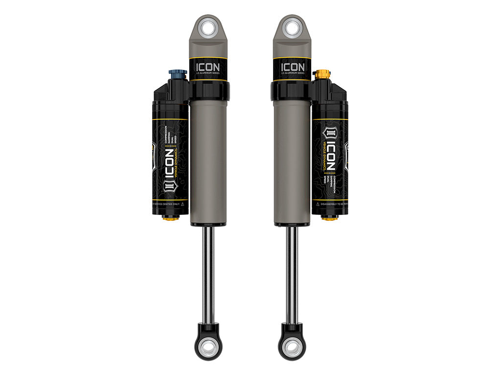 2009-2024 Ford F-150 2004-2008 Ford F-150 4WD 0-1 Inch Lift Rear V.S. 2.5 Aluminum Series Shock Absorbers Piggyback Reservoir W CDXS Pair ICON Vehicle Dynamics-1