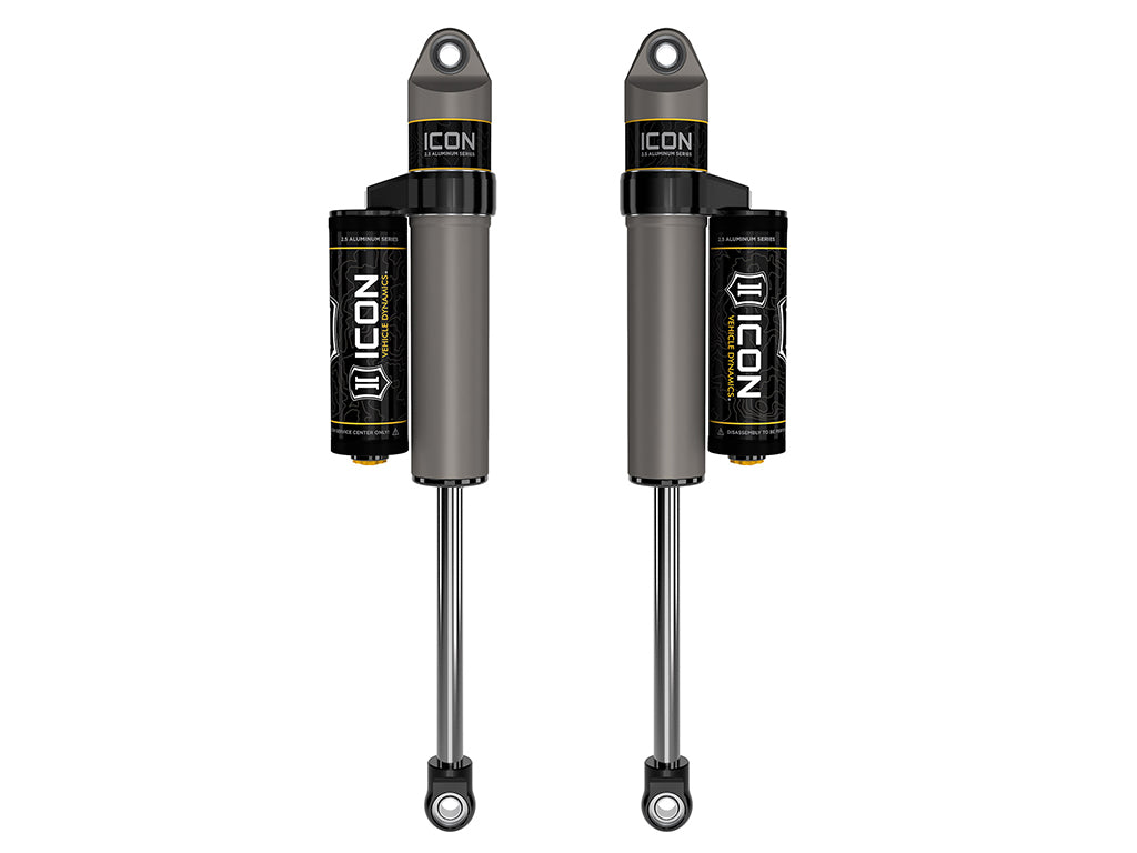 2021-2024 Ford F-150 4WD F-150 Tremor 0-2 Inch Lift Rear V.S. 2.5 Aluminum Series Shock Absorbers Piggyback Reservoir Pair ICON Vehicle Dynamics