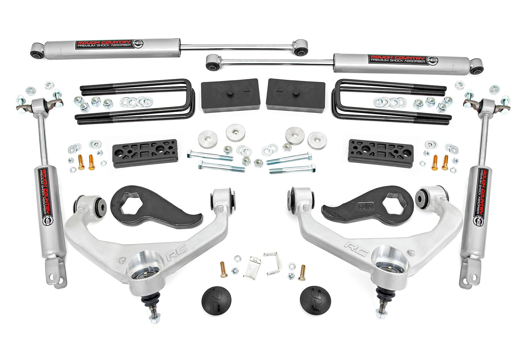 3 Inch Lift Kit w/ Overloads Silverado/Sierra 2500HD/3500HD (20-26) Rough Country