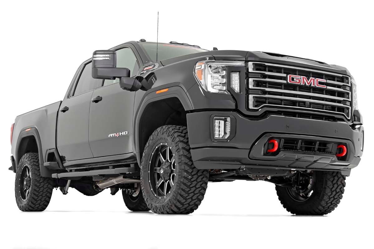 3 Inch Lift Kit w/ Overloads Red Silverado/Sierra 2500HD/3500HD (20-26) Rough Country-1
