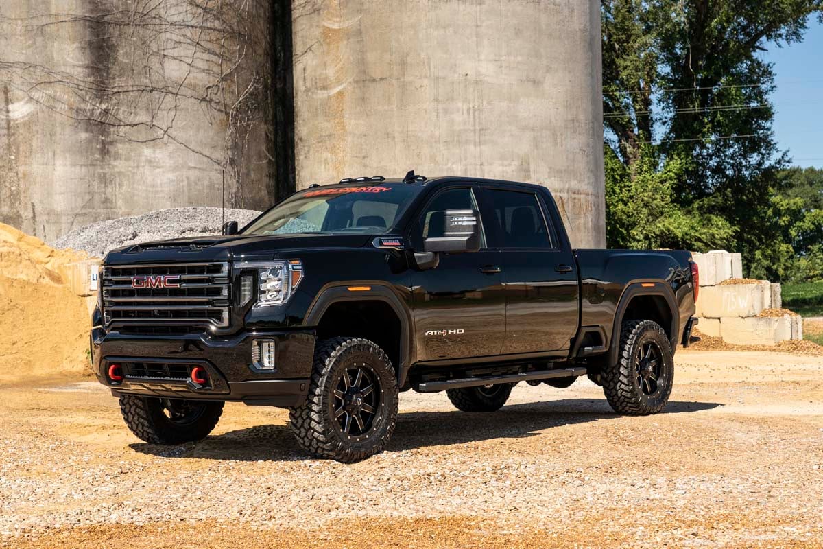 3 Inch Lift Kit w/ Overloads Red Silverado/Sierra 2500HD/3500HD (20-26) Rough Country-4