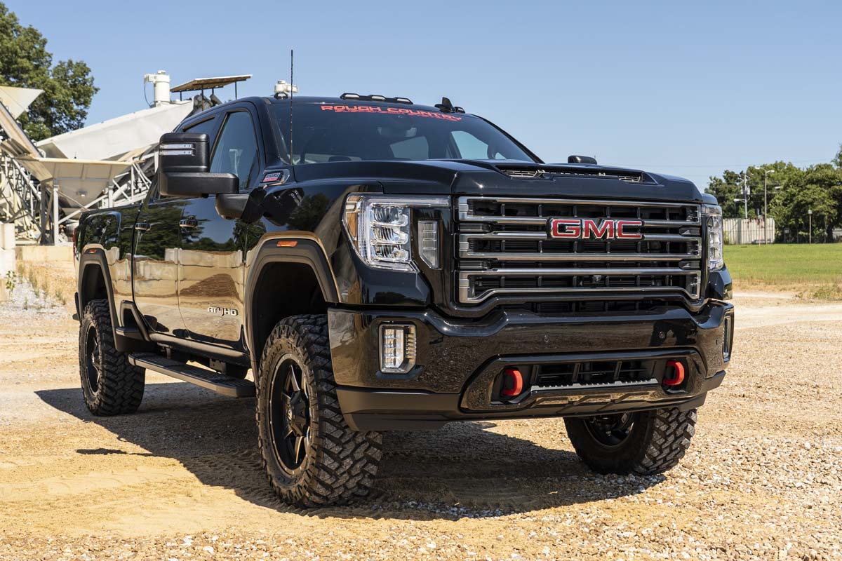 3 Inch Lift Kit UCAs M1 w/ Overloads Red Silverado/Sierra 2500HD/3500HD (20-26) Rough Country-3