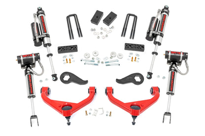 3 Inch Lift Kit Vertex w/ Overloads Red Silverado/Sierra 2500HD/3500HD (20-26) Rough Country