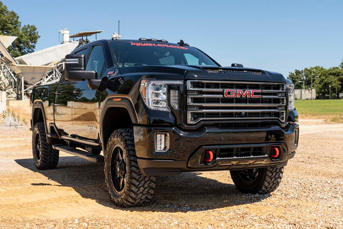 3 Inch Lift Kit Vertex w/ Overloads Red Silverado/Sierra 2500HD/3500HD (20-26) Rough Country-3