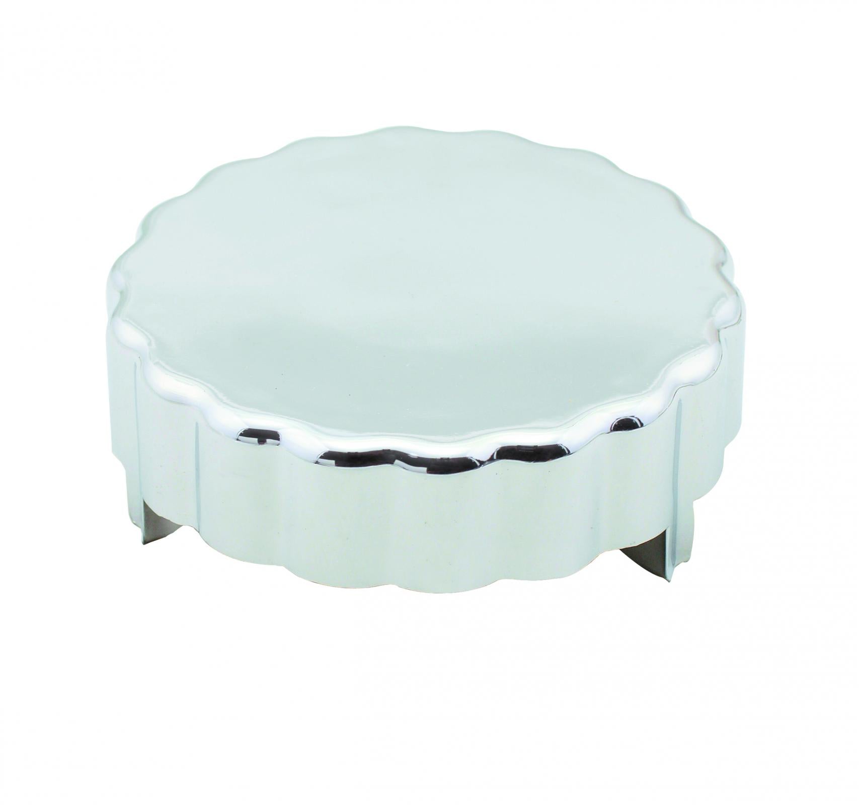 Chrome Power Steering Cap Cover Fits Most Ford, GM, and Chrysler Applications Mr Gasket